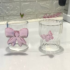 لیوان پیرکس پروانه و پاپیون